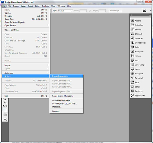 How to Resize a Batch of Images in Photoshop CS3