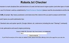 robots.txt Syntax Checker. Validator for robots.txt files.