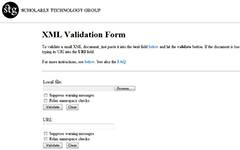 STG XML validation tool.