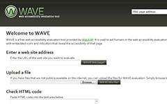 WAVE-Web accessibility evaluation tool.