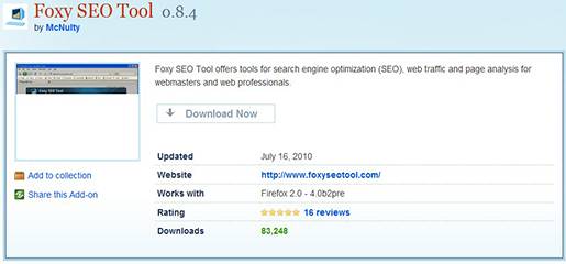 Provides tools for Search Engine Optimization, Web traffic and page analysis, for Webmasters and Web professionals.
