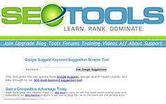 SEObook - Google Keyword Suggestion Tool. Tool to help you find relevant frequently searched phrases on Google.
