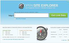 Open Site Explorer Link Popularity and Backlink Analysis tool.