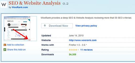 WooRank is a Firefox extension that provides a very deep SEO and Website Analysis report for any given Website.