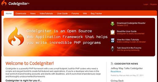 CodeIgniter is an Open source PHP Web application framework. It is a powerful PHP framework with a very small footprint, built for PHP coders who need a simple and elegant toolkit to create full-featured Web applications.