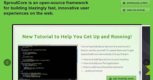 SproutCore is an open-source framework for building fast and innovative user experiences on the Web. A framework for building fast, desktop caliber Web applications.