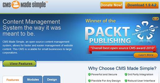 CMS Made Simple, is an open source content management system that allows for faster and easier management of a Website´s content. It is scalable for small businesses to large corporations.
