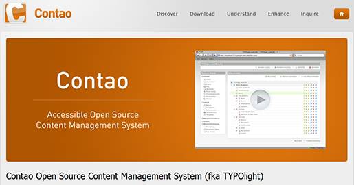 Contao is a Web based Open Source Content Management System, formerly known as TYPOlight, that generates accessible Websites.