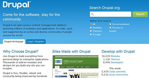Drupal is a free software package that allows anyone to easily publish, manage and organize a wide variety of a Website´s content. It is an open source content management platform powering millions of Websites and applications.