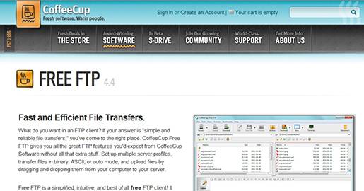 Free FTP CoffeeCup Software.
