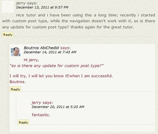 Image9: Threaded (Nested) Commenting Format - Wrong styling for the Author's comment.
