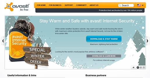 Avast! Free Antivirus Software for Virus Protection.