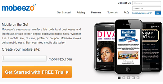 Mobeezo - Create your own mobile Website.
