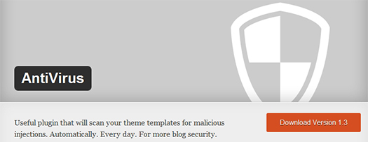 AntiVirus. WordPress Plugin.