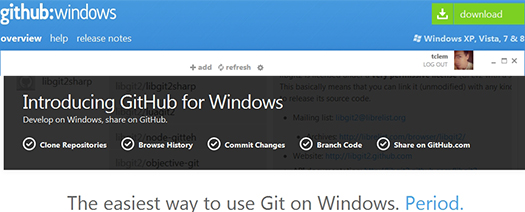GitHub for Windows.