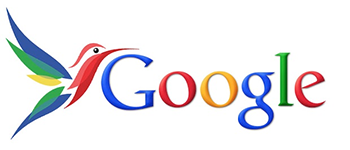 The official logo for Google Hummingbird, a massive update to Google's search algorithm.