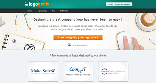 Logo design, logo design tools, online logo design system.
