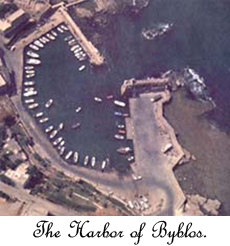 Image of the harbor of Byblos.