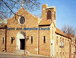 Screen Shot of the Saint Ann Maronite Church Website.